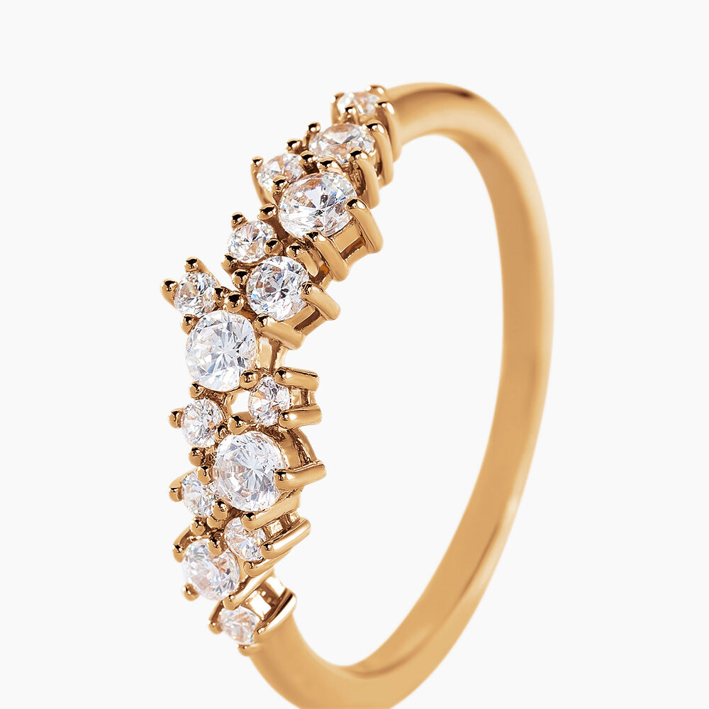 Bague Maïssa Plaqué Or Doré Oxyde De Zirconium - Bagues avec pierre Femme | Marc Orian