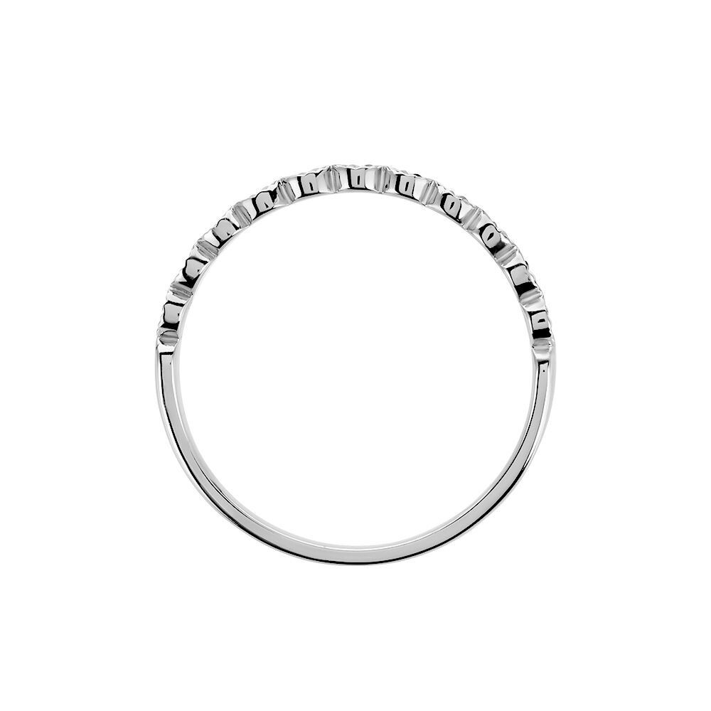 Bague Lilibeth Argent Blanc - Bijoux fantaisie Femme | Marc Orian
