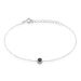 Bracelet Cadell Argent Blanc Oxyde De Zirconium Noir - Bracelets chaînes Femme | Marc Orian