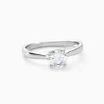 Bague Solitaire Elyana Argent Blanc Oxyde De Zirconium - Bijoux fantaisie Femme | Marc Orian