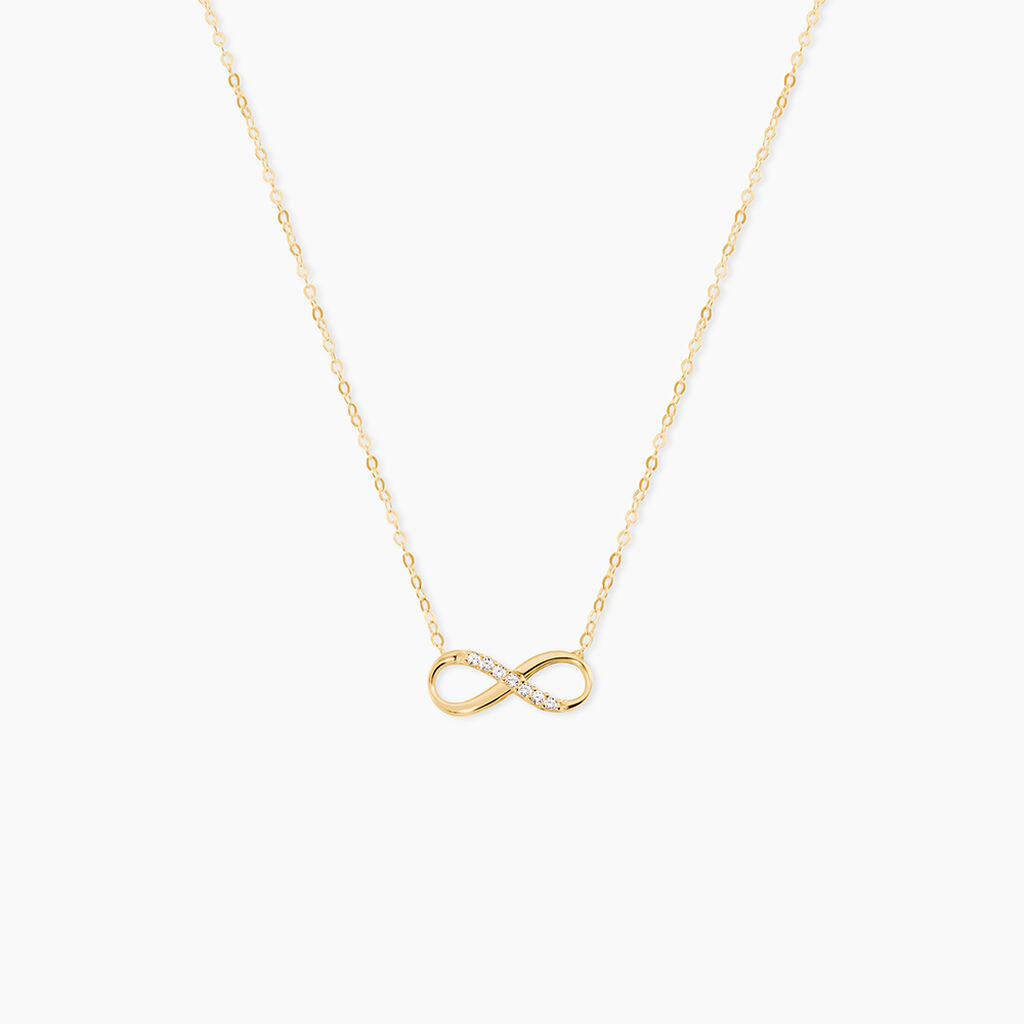 Collier Or Jaune Rosius Oxydes De Zirconium - Colliers avec pierres Femme | Marc Orian