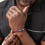Bracelet Agarae Acier Blanc - Bracelets cordons Homme | Marc Orian