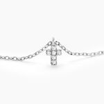 Collier Siem Argent Blanc Oxyde De Zirconium - Colliers avec pierres Femme | Marc Orian