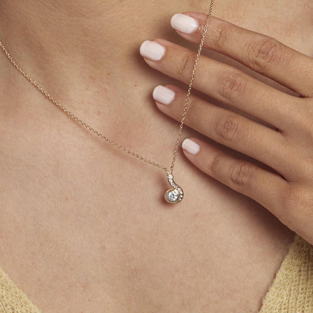 Collier Kampala Plaqué Or Oxydes De Zirconium - Colliers avec pierres Femme | Marc Orian