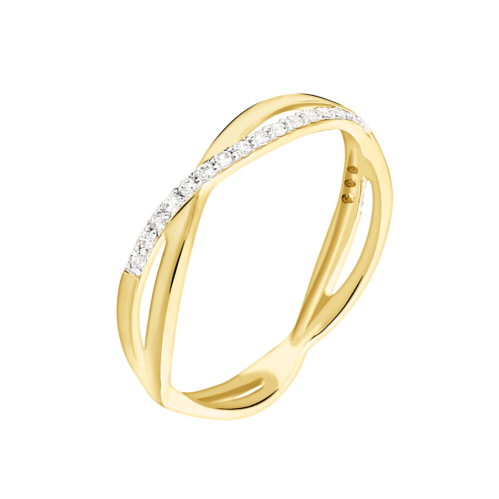 Bague Eister Or Jaune Oxyde De Zirconium - Bagues avec pierre Femme | Marc Orian