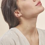 Boucles D'oreilles Puces Purete Or Jaune Diamant - Puces Femme | Marc Orian
