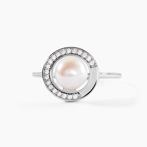 Bague Lenka Argent Blanc Perle De Culture Et Oxyde De Zirconium - Bijoux fantaisie Femme | Marc Orian