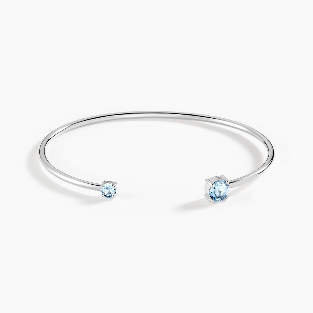 Bracelet Jonc Domitille Argent Blanc Oxyde De Zirconium - Bracelets joncs Femme | Marc Orian