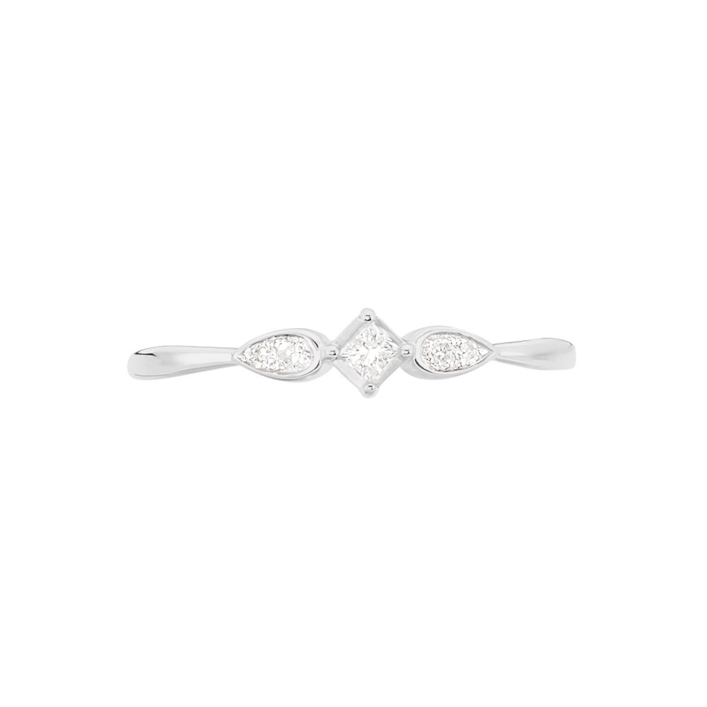 Bague Solitaire Alwyn Or Blanc Diamant - Solitaires Femme | Marc Orian