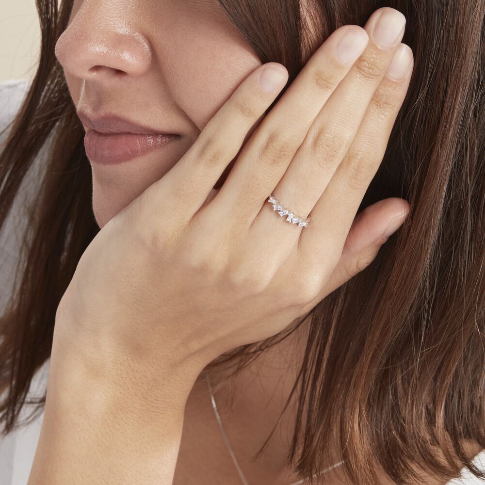 Bague Adonia Argent Blanc Oxyde De Zirconium - Bagues avec pierre Femme | Marc Orian
