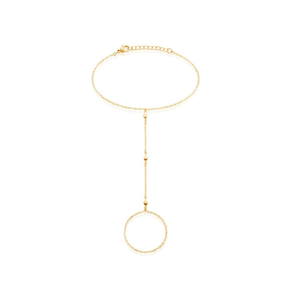 Bijou De Main Jaipur Acier Jaune - Bracelets chaînes Femme | Marc Orian