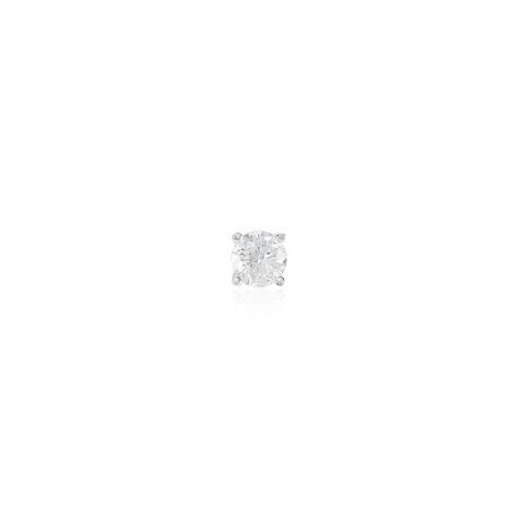 Boucle D'oreille Puce Unitaire Victoria Or Blanc Diamant - Puces Famille | Marc Orian