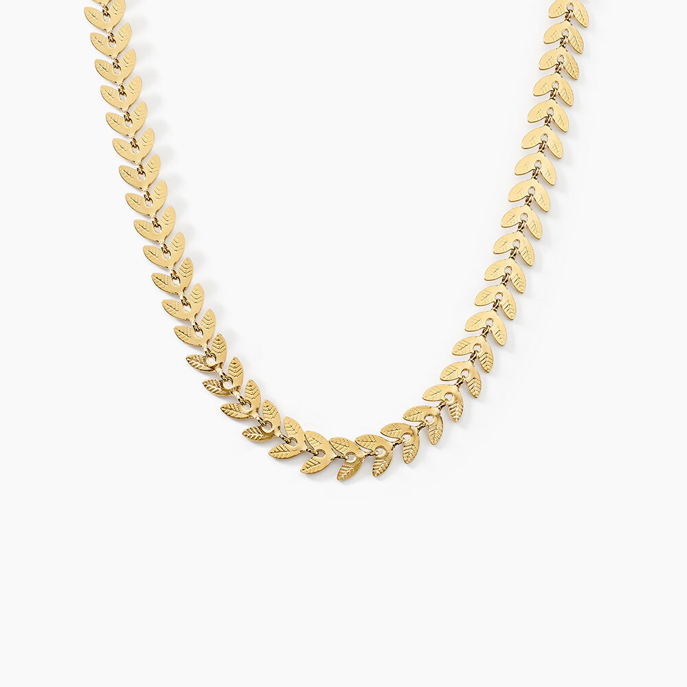 Collier Aurore Acier Doré - Chaines Femme | Marc Orian