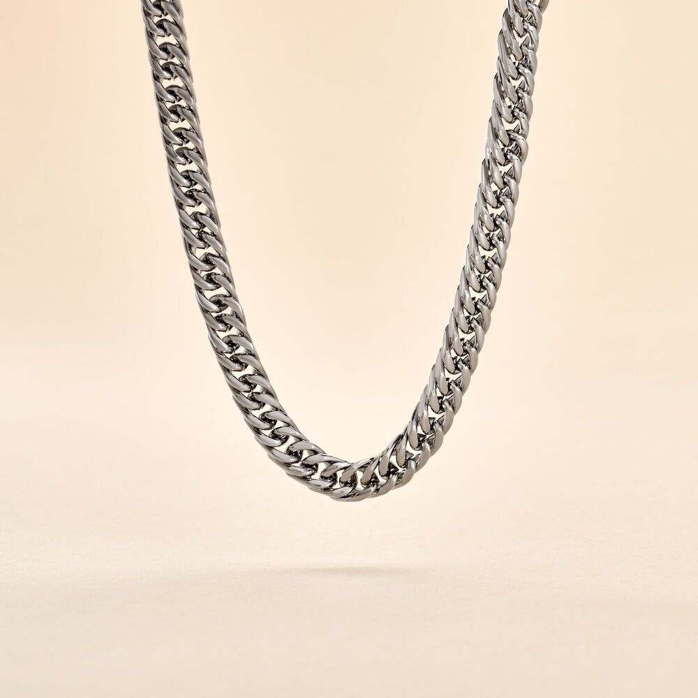 Collier Frederic Acier Blanc - Colliers Homme | Marc Orian