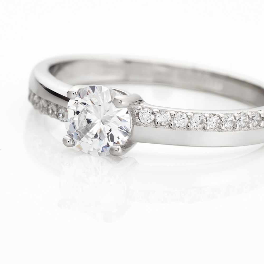 Bague Mayssara Argent Blanc Oxyde De Zirconium - Bagues avec pierre Femme | Marc Orian
