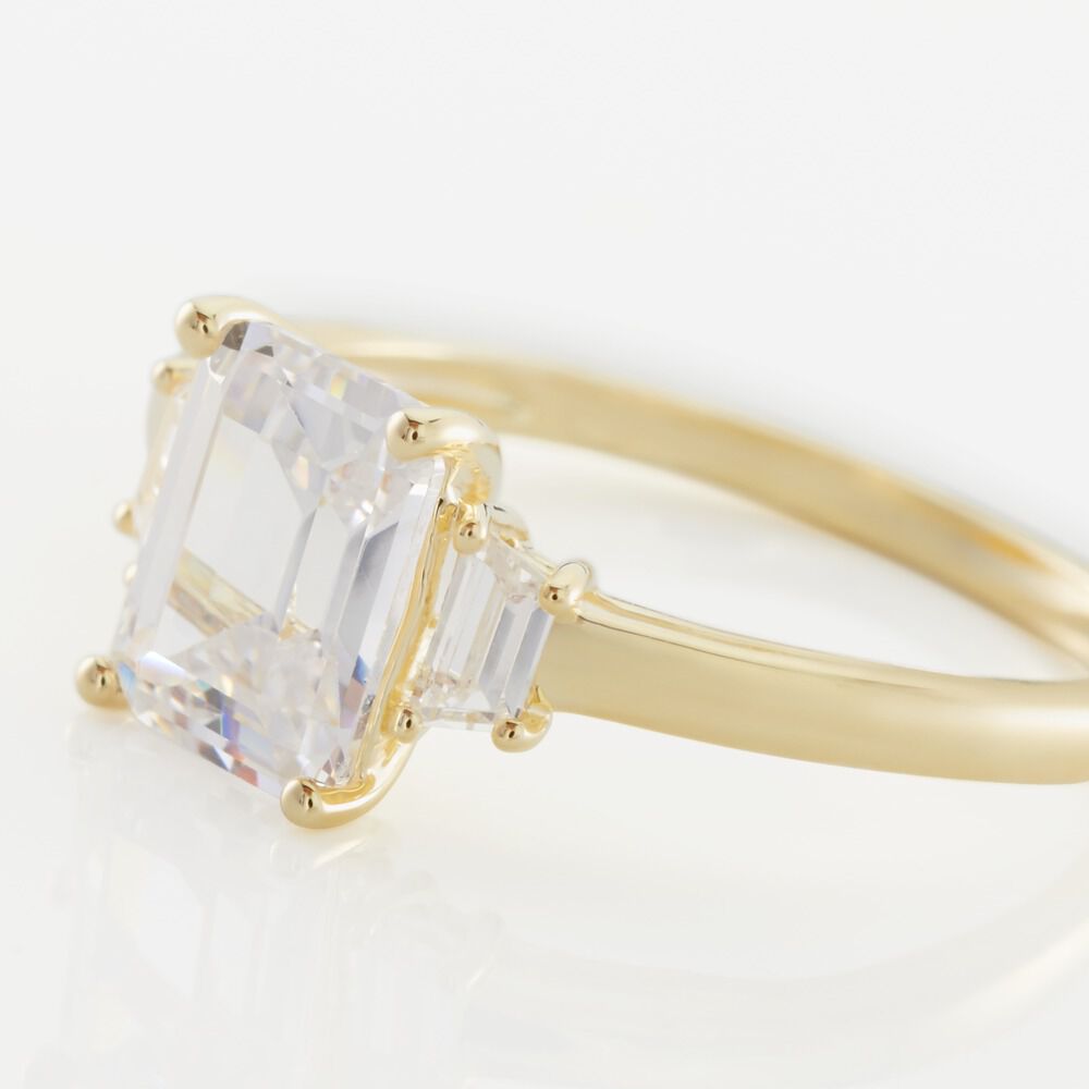 Bague Plaqué Or Quanton Oxyde De Zirconium - Solitaires Femme | Marc Orian