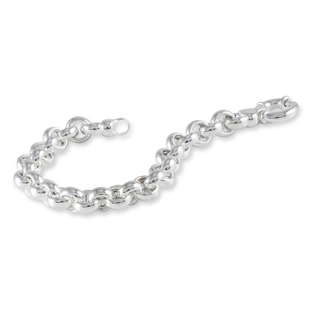 Bracelet Carola Maille Jaseron Argent Blanc - Bracelets mailles Femme | Marc Orian