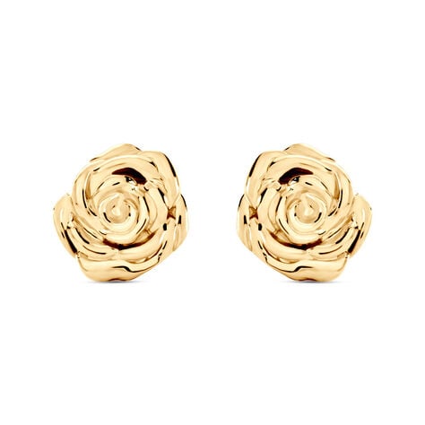 Boucles D'oreilles Puces Fioralba Plaqué Or Jaune - Puces Femme | Marc Orian