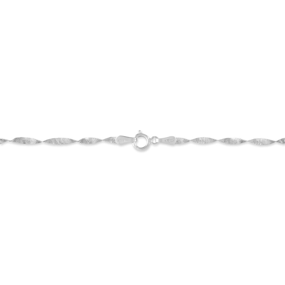 Bracelet Izar Torsadee Or Blanc - Bracelets chaînes Femme | Marc Orian