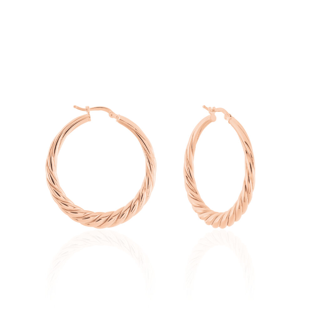 Cr&eacute;oles Asael Argent Rose - Cr&eacute;oles Femme | Marc Orian