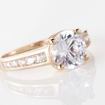 Bague Tatjana Or Rose Oxyde De Zirconium - Solitaires Femme | Marc Orian