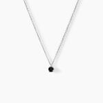 Collier Lylwenn Argent Blanc Oxyde De Zirconium Noir - Colliers solitaires Femme | Marc Orian