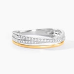 Bague Or Jaune et Argent Blanc Oxyde De Zirconium - Bagues avec pierre Femme | Marc Orian