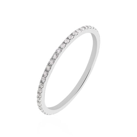 Alliance Lauralee Or Blanc Diamant - Alliances avec pierres Femme | Marc Orian