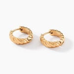 Cr&eacute;oles Thia Plaqu&eacute; Or Dor&eacute; - Cr&eacute;oles Femme | Marc Orian