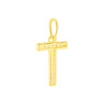 Pendentif Lettre T Or Jaune Oxyde - Pendentifs Famille | Marc Orian
