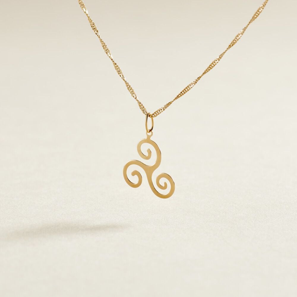 Pendentif Cobeia Triskel Or Jaune - Pendentifs Famille | Marc Orian