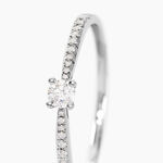 Bague Solitaire Hemera Or Blanc Diamant - Solitaires Femme | Marc Orian