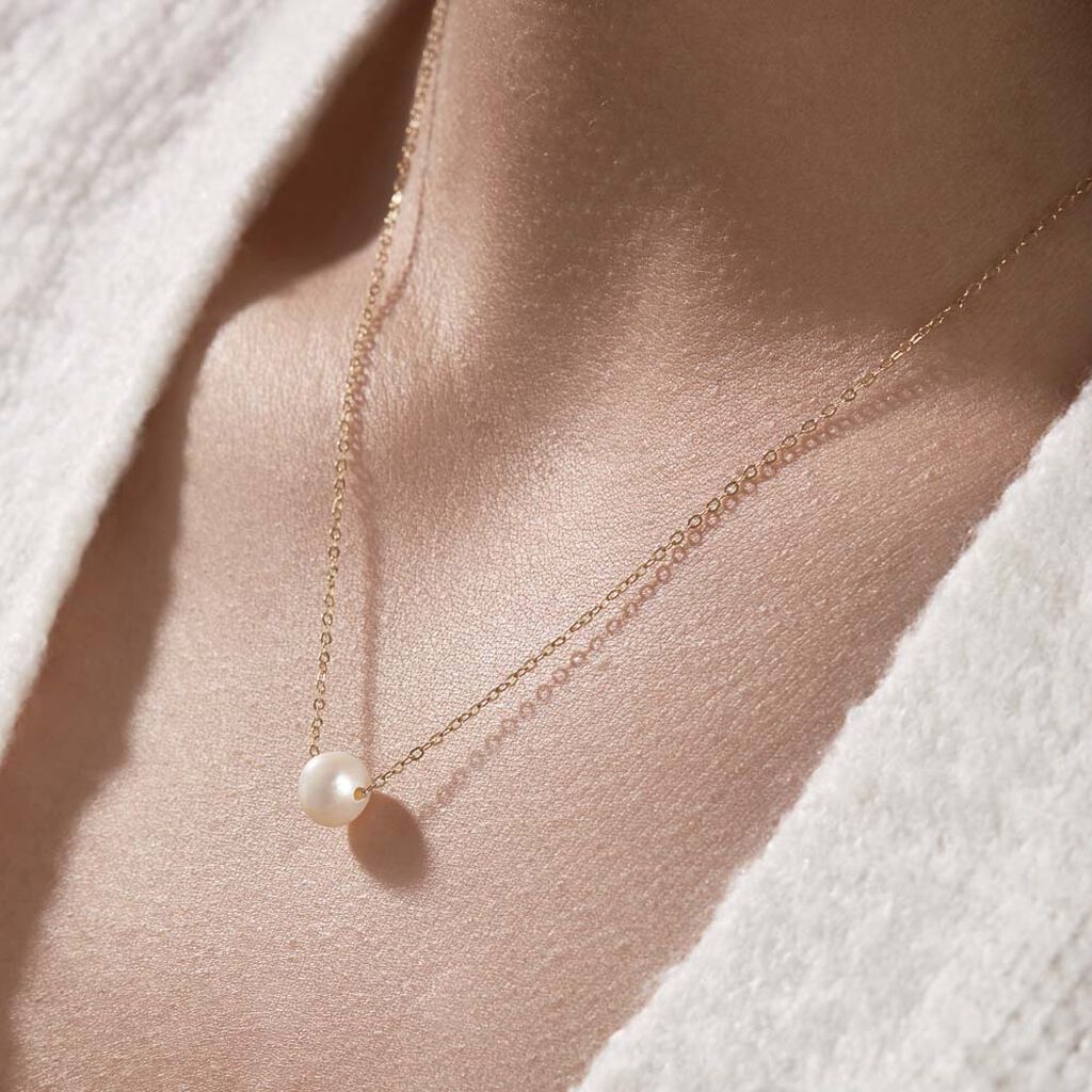 Collier Sissy Or Jaune Perle De Culture - Parure de mariage Femme | Marc Orian