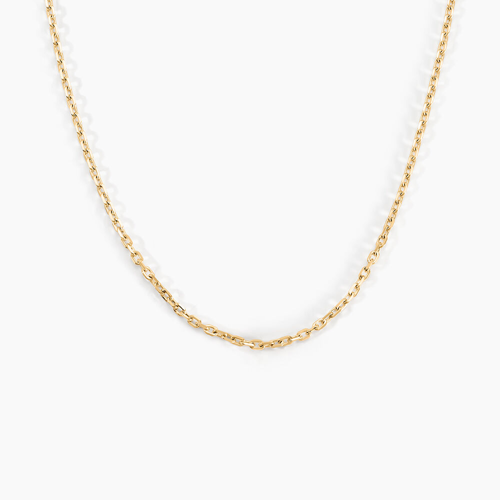Chaîne Igoa Maille Forçat Diamantee Or Jaune - Chaines Femme | Marc Orian