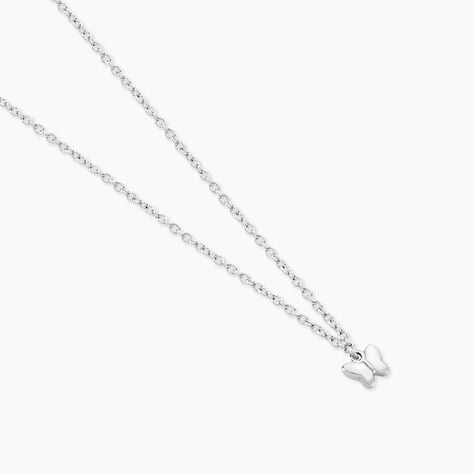 Collier Fedora Argent Blanc - Colliers fantaisie Femme | Marc Orian