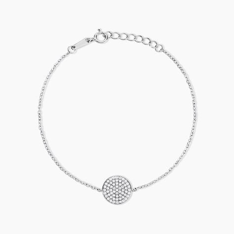 Bracelet Angeles Argent Blanc Oxyde De Zirconium - Bracelets Medailles Femme | Marc Orian