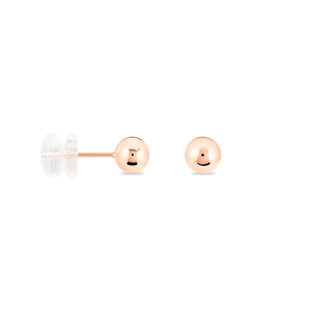 Boucles D'oreilles Puces Fidelia Boule Or Rose - Puces Femme | Marc Orian