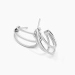 Cr&eacute;oles Argent Blanc Jukka - Cr&eacute;oles Femme | Marc Orian