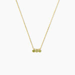 Collier Poem Argent Jaune P&eacute;ridot - Colliers avec pierres Femme | Marc Orian