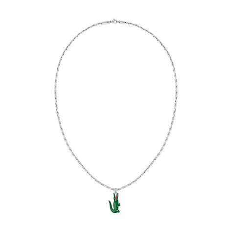 Collier Lacoste Arthor Acier Blanc - Bijoux Homme | Marc Orian
