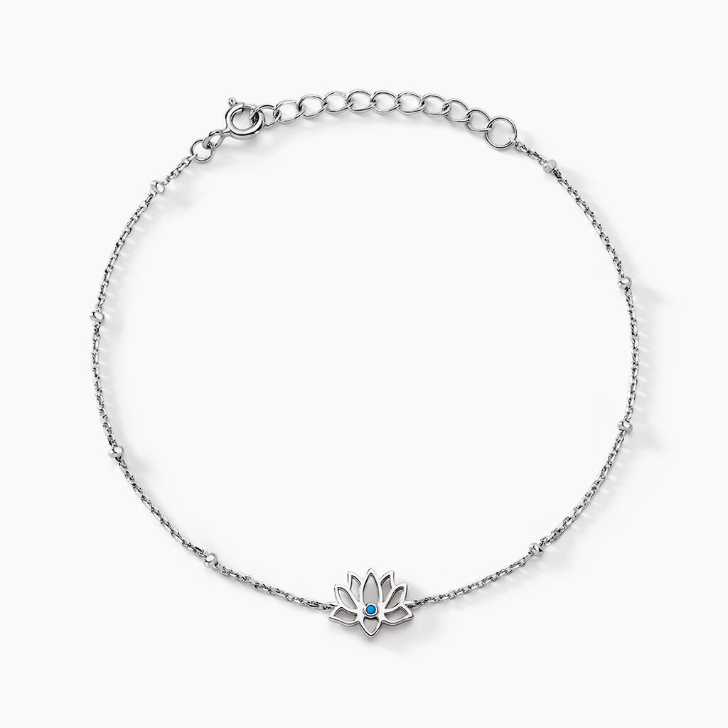 Bracelet Wisteria Argent Blanc Oxyde De Zirconium - Bracelets chaînes Femme | Marc Orian