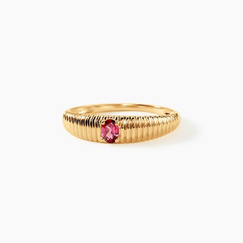 Bague Benedek Argent Dor&eacute; A L'Or 750/1000 Rhodolite - Bagues de promesse Femme | Marc Orian