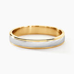 Alliance Effet Mat Or Bicolore - Alliances duo Unisex | Marc Orian