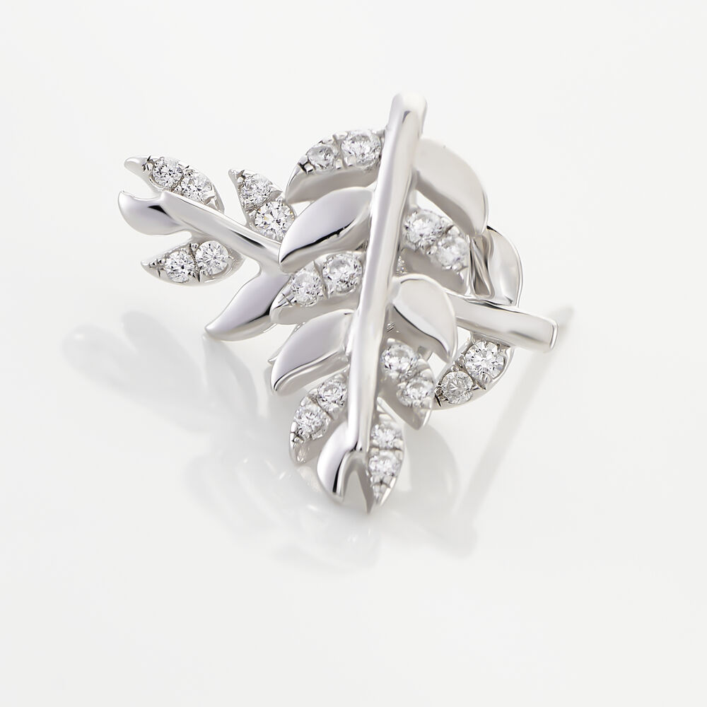 Boucles D'oreilles Puces Jade Argent Blanc Oxyde De Zirconium -  Femme | Marc Orian