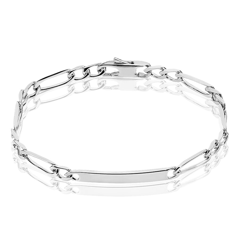 Bracelet Identité Vila Argent Blanc - Gourmettes Femme | Marc Orian