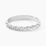 Alliance Fleur Or Blanc - Alliances duo Unisex | Marc Orian