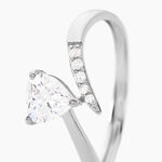 Bague Eva Or Blanc Oxyde De Zirconium - Solitaires Femme | Marc Orian