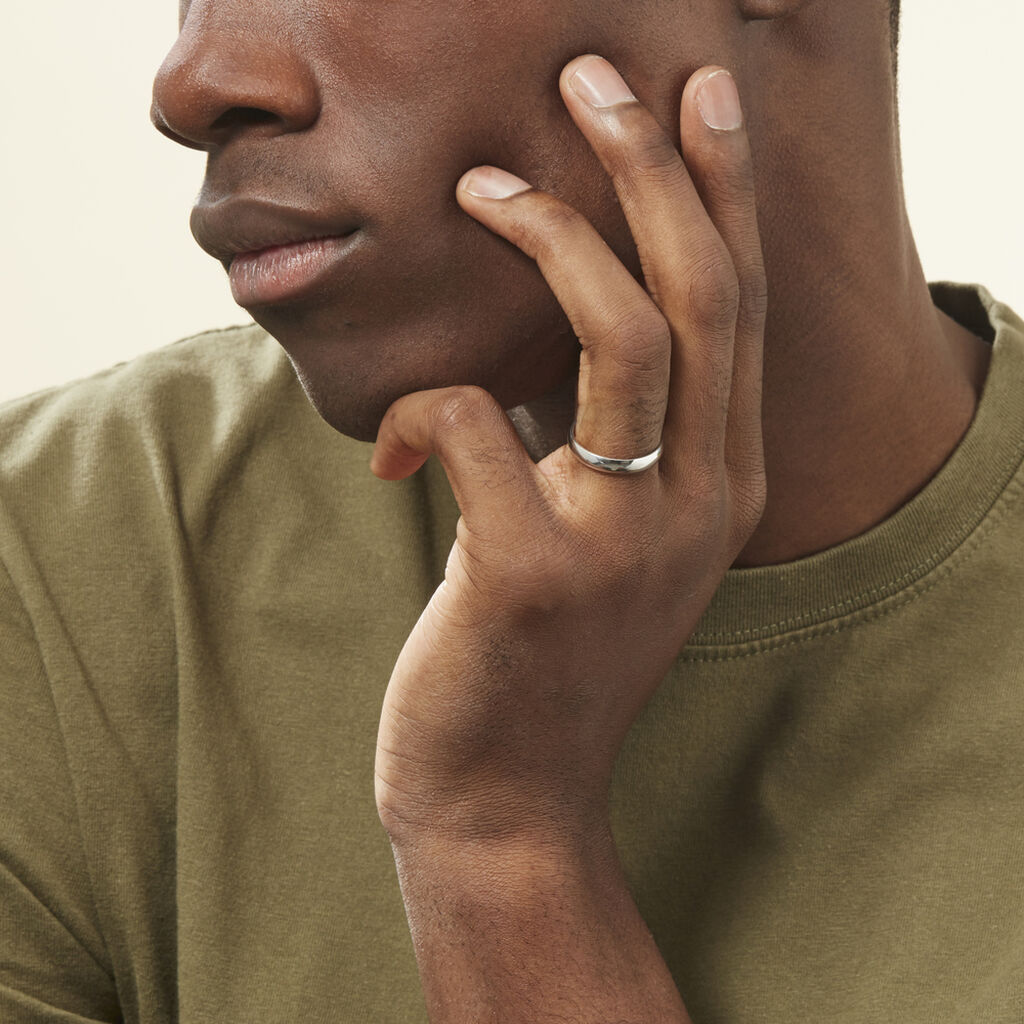 Alliance Alexyne Argent Blanc - Alliances Famille | Marc Orian
