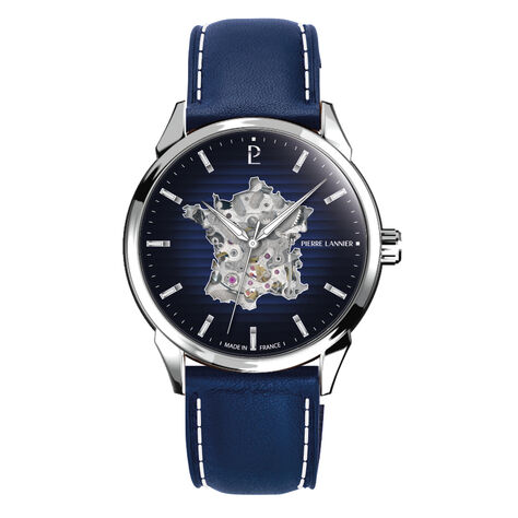 Montre Pierre Lannier Monarck Bleu - Montres automatiques Homme | Marc Orian