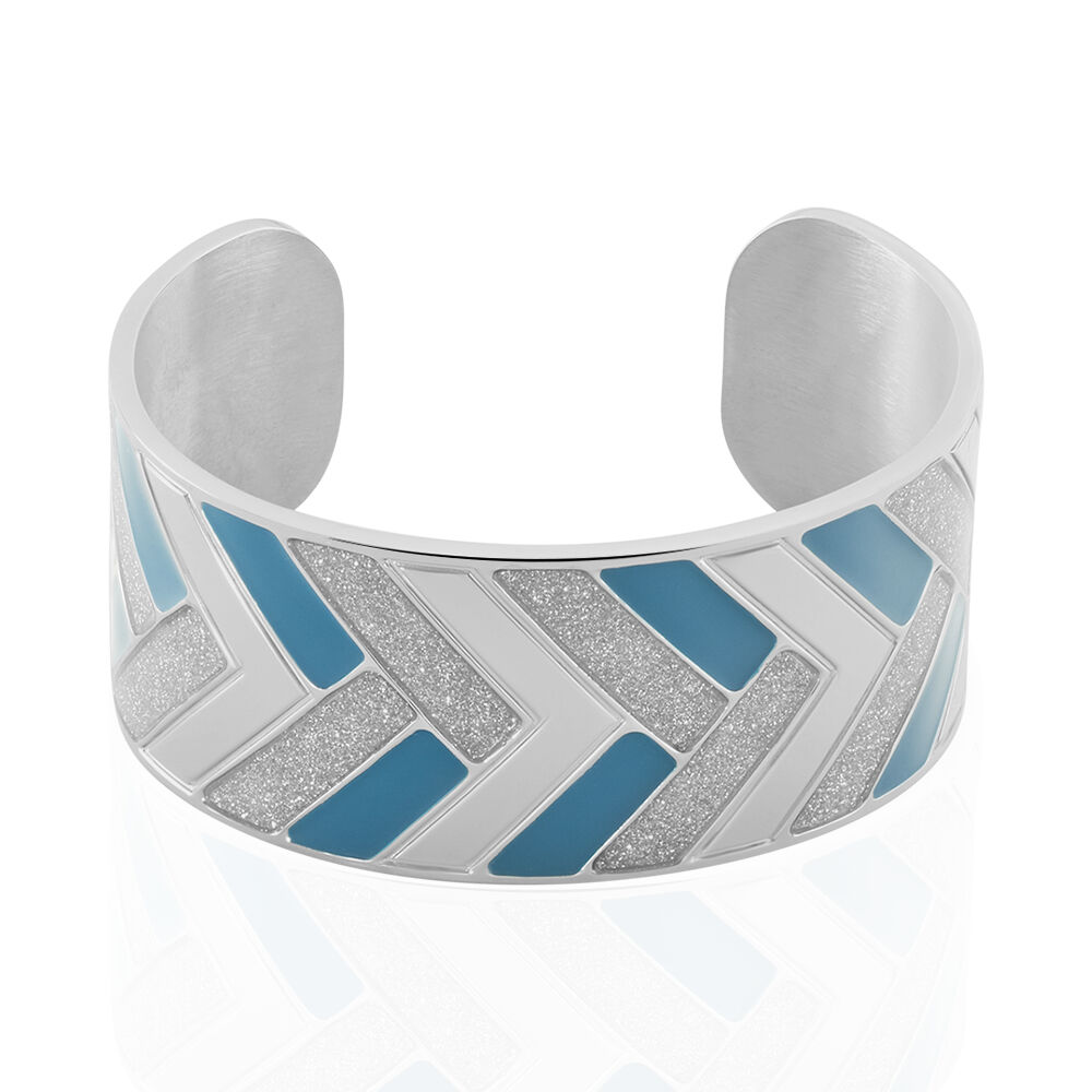 Bracelet Jonc Imagine Charlene Acier Blanc - Bracelets joncs Femme | Marc Orian